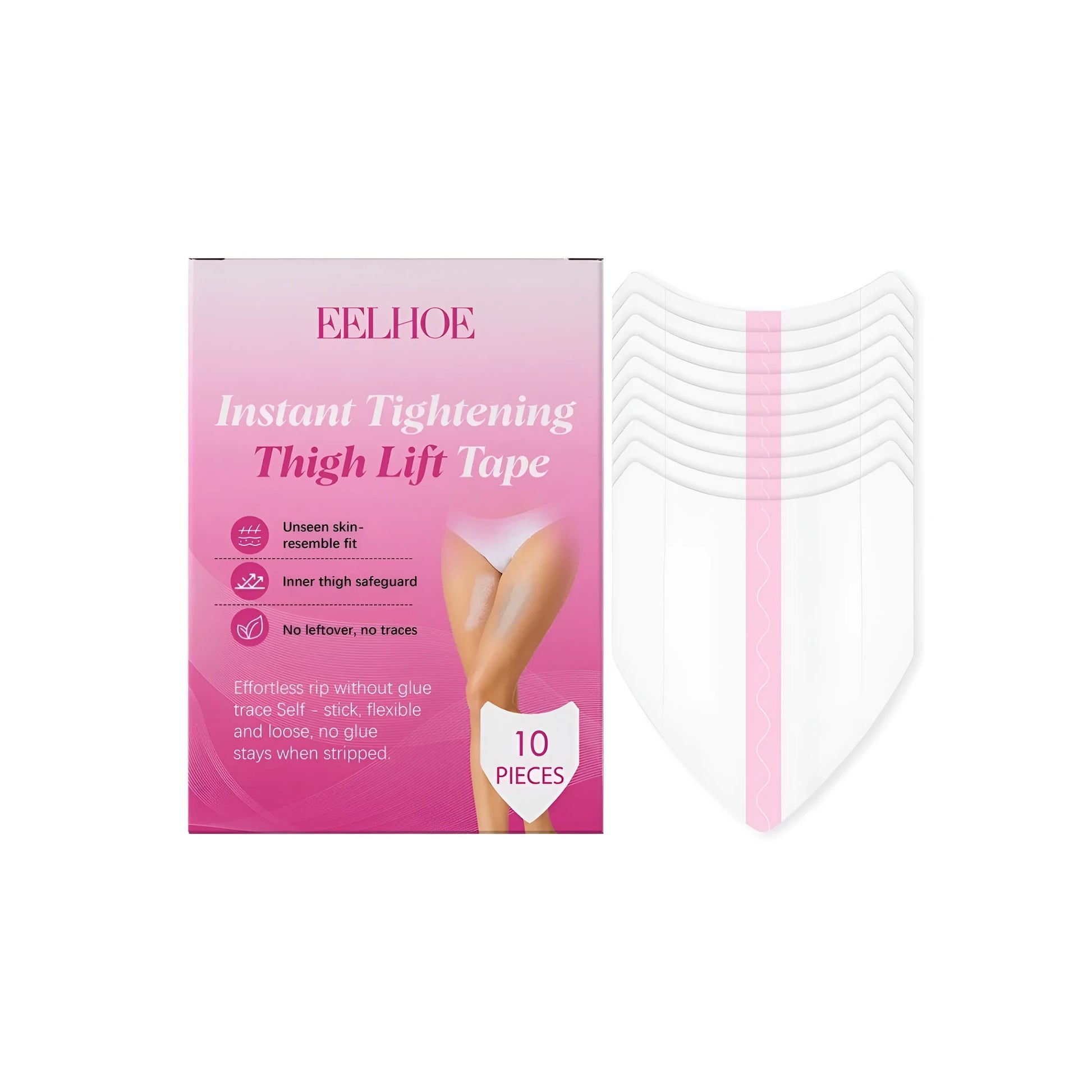 10-piece pack of leg anti-wear patches for protection against chafing and skin irritation