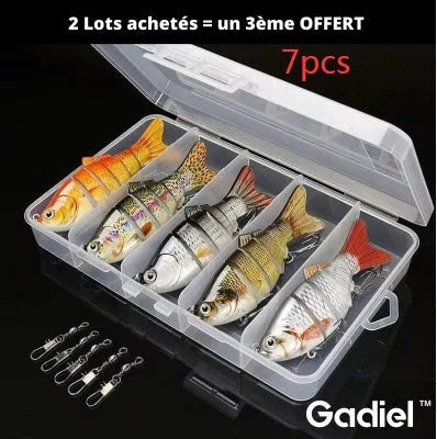 Plastic bait fish with high-strength hooks for effective fishing