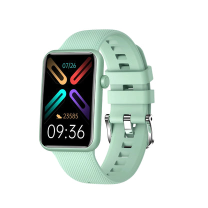 Aluminium alloy smart watch with body temperature monitoring and Bluetooth calling in silver colour