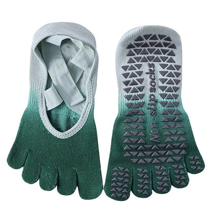 Grippy Yoga Socks with non-slip full toe for yoga, Pilates, and dance
