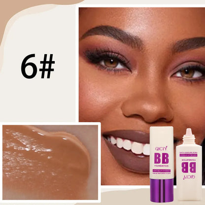 Feeding bottle style BB cream with brightening foundation and concealer effect in 10 colour shades