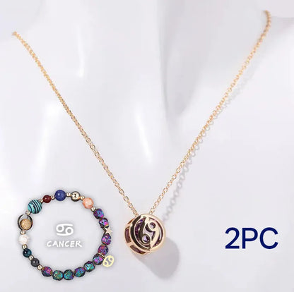 Natural stone beaded necklace and matching bracelet set with colourful gemstone beads.