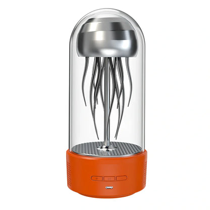 Jellyfish-shaped Bluetooth speaker with colourful LED lights and 28cm height