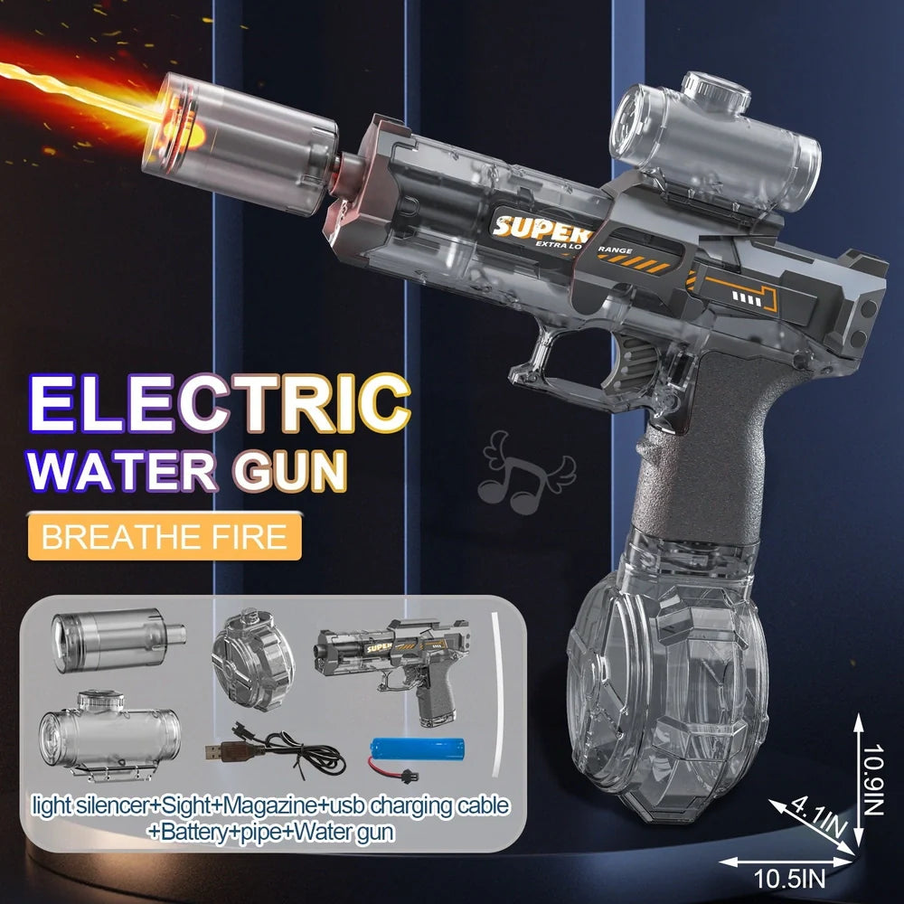 Ice Mouse electric water gun toy with 500ml water tank and high-speed firing system
