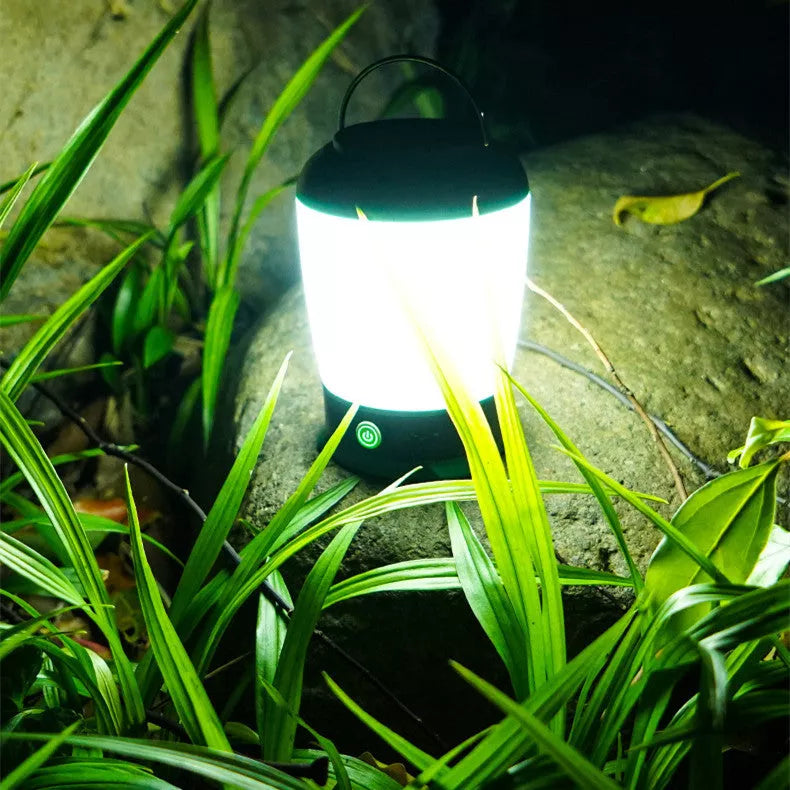 USB rechargeable outdoor fishing light with adjustable brightness for camping and emergencies