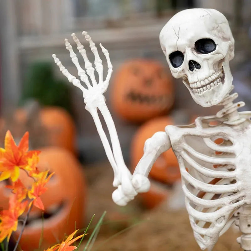 90cm tall plastic skeleton model with movable joints for Halloween decoration display