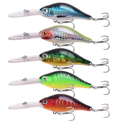 Floating Rock 10.5cm deep diving soft plastic minnow lure in multiple colours for freshwater fishing.