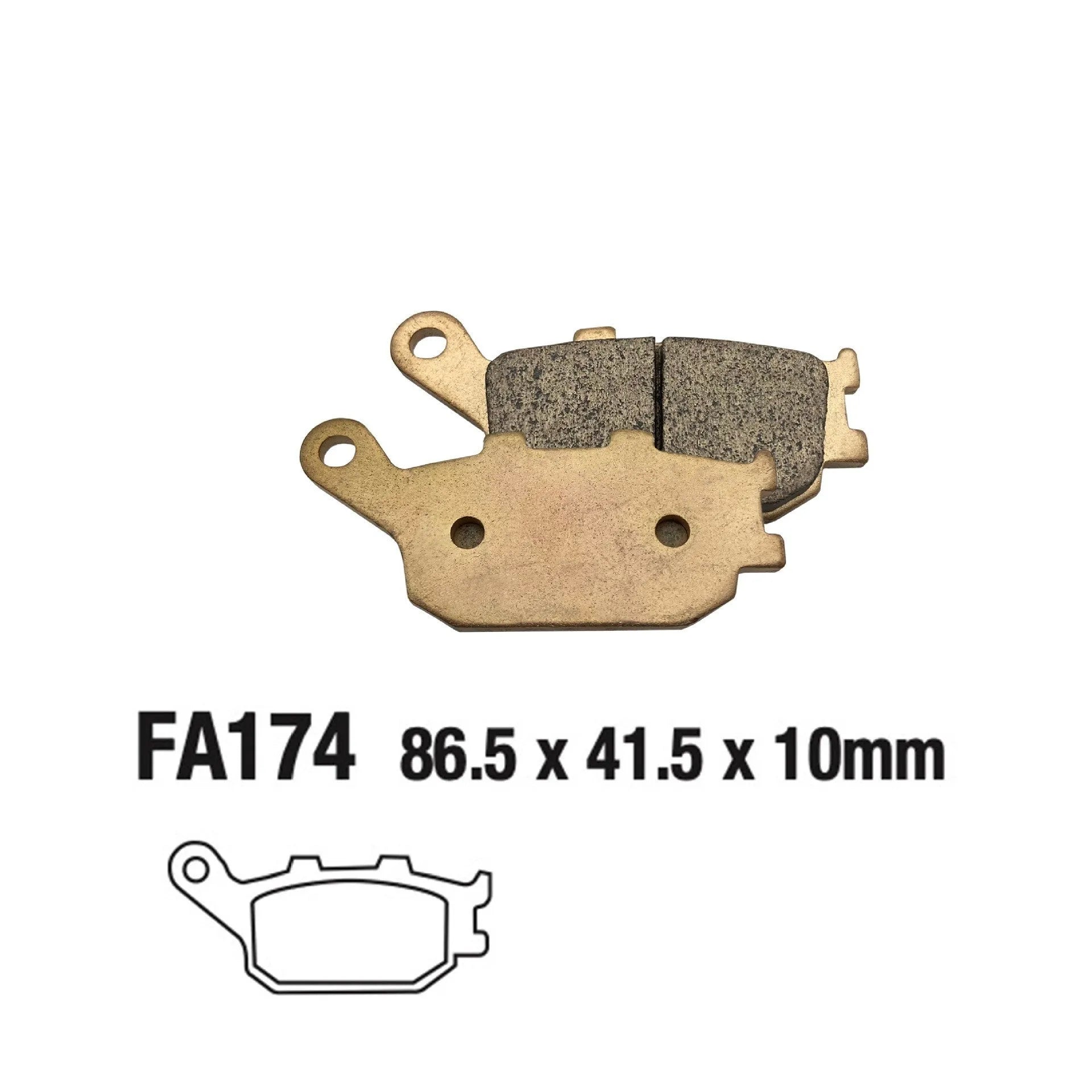 Motorcycle brake pad set for Honda CBR900RR CBR929RR CBR954RR rear brake