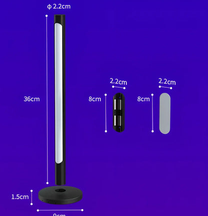 RGB music atmosphere light set with magnetic mounts and USB connectivity for desktop gaming rooms