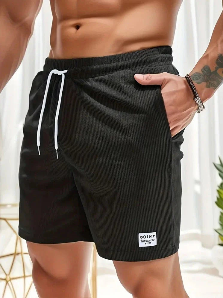 Comfortable corduroy drawstring shorts in a variety of stylish colors, perfect for casual summer wear.