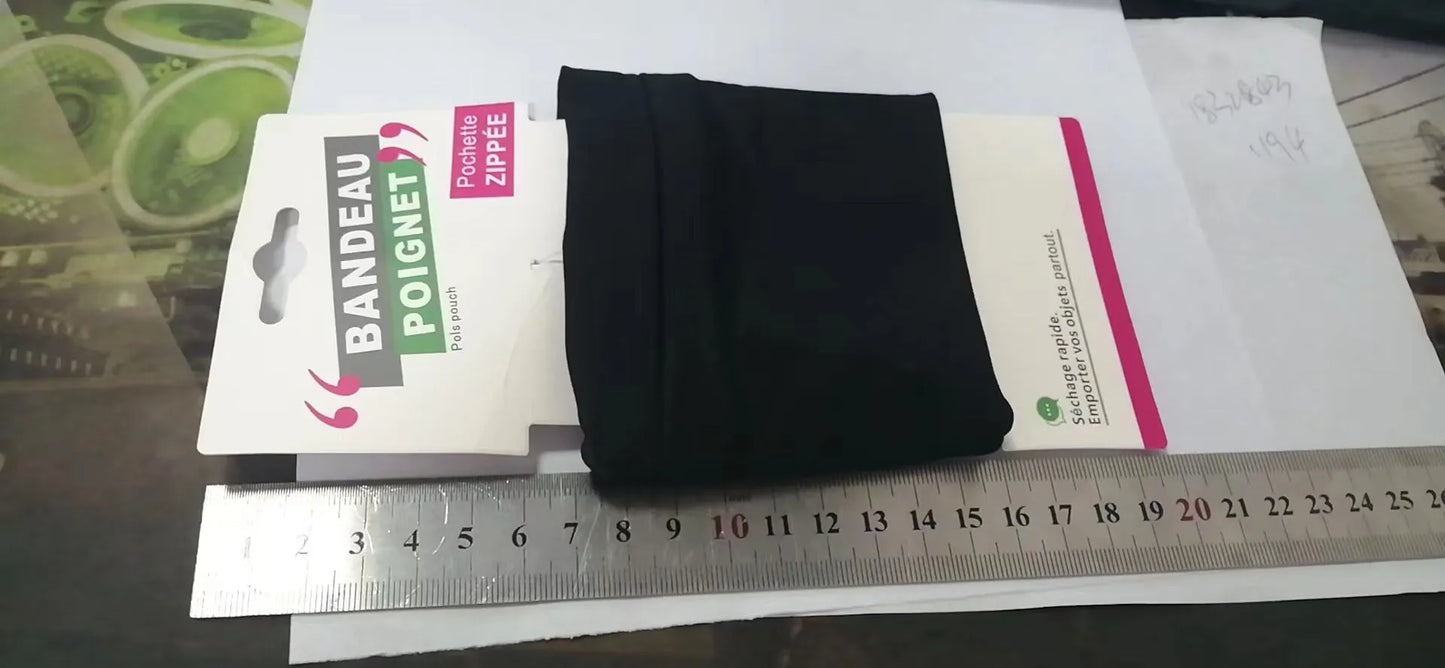 Wrist bag armband sleeve with 10cm width and 10.5cm height compartment for mobile phones