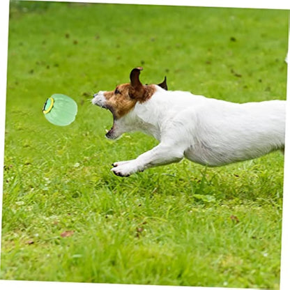 Halloween pumpkin shaped plastic dog chew ball with squeaker in orange colour