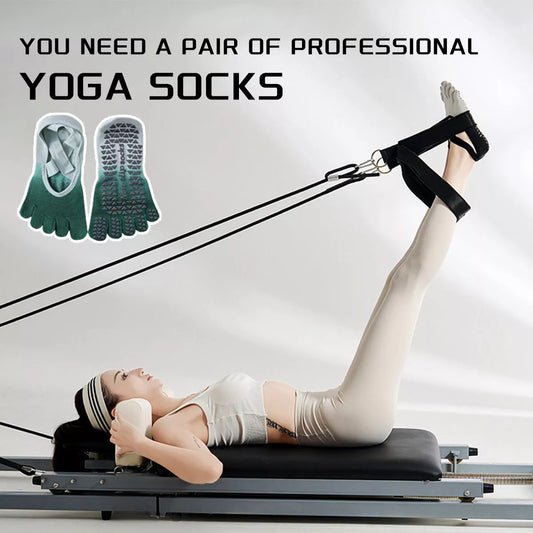 Grippy Yoga Socks with non-slip full toe for yoga, Pilates, and dance