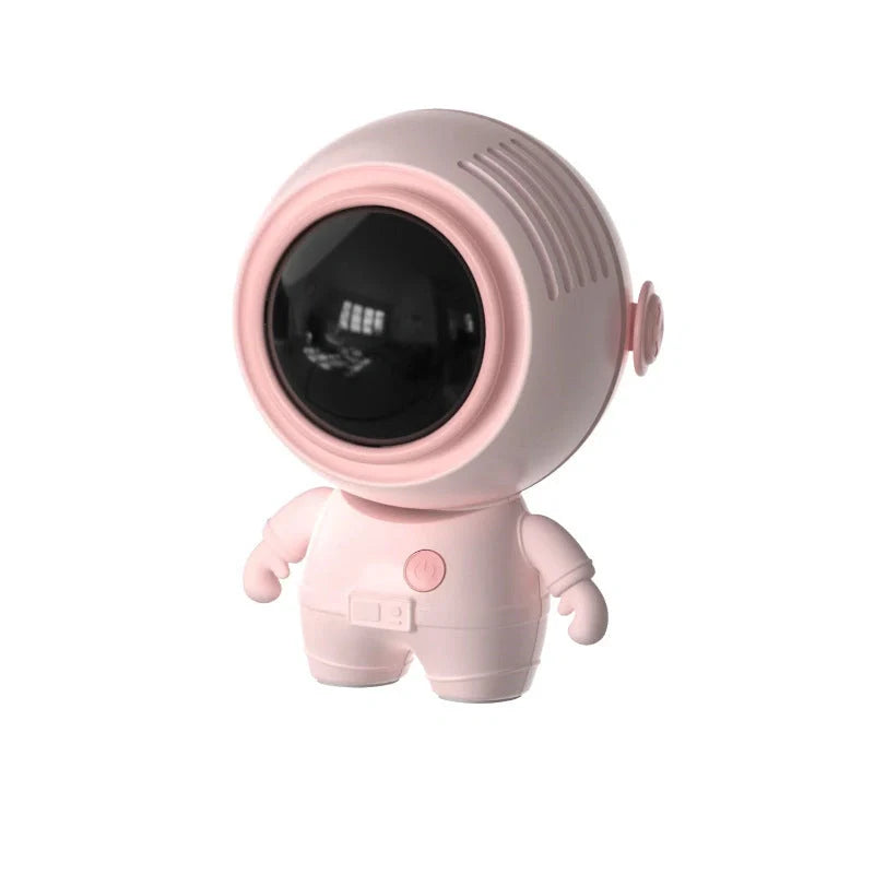 USB rechargeable personal neck fan in black, white, and pink with 3 speed settings