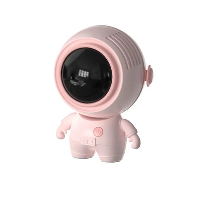 USB rechargeable personal neck fan in black, white, and pink with 3 speed settings
