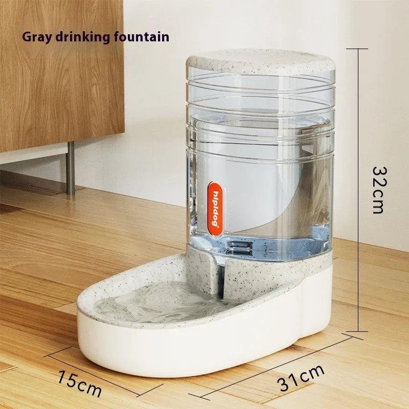 Automatic pet water fountain and feeder in a choice of colours with 3.8-litre capacity.