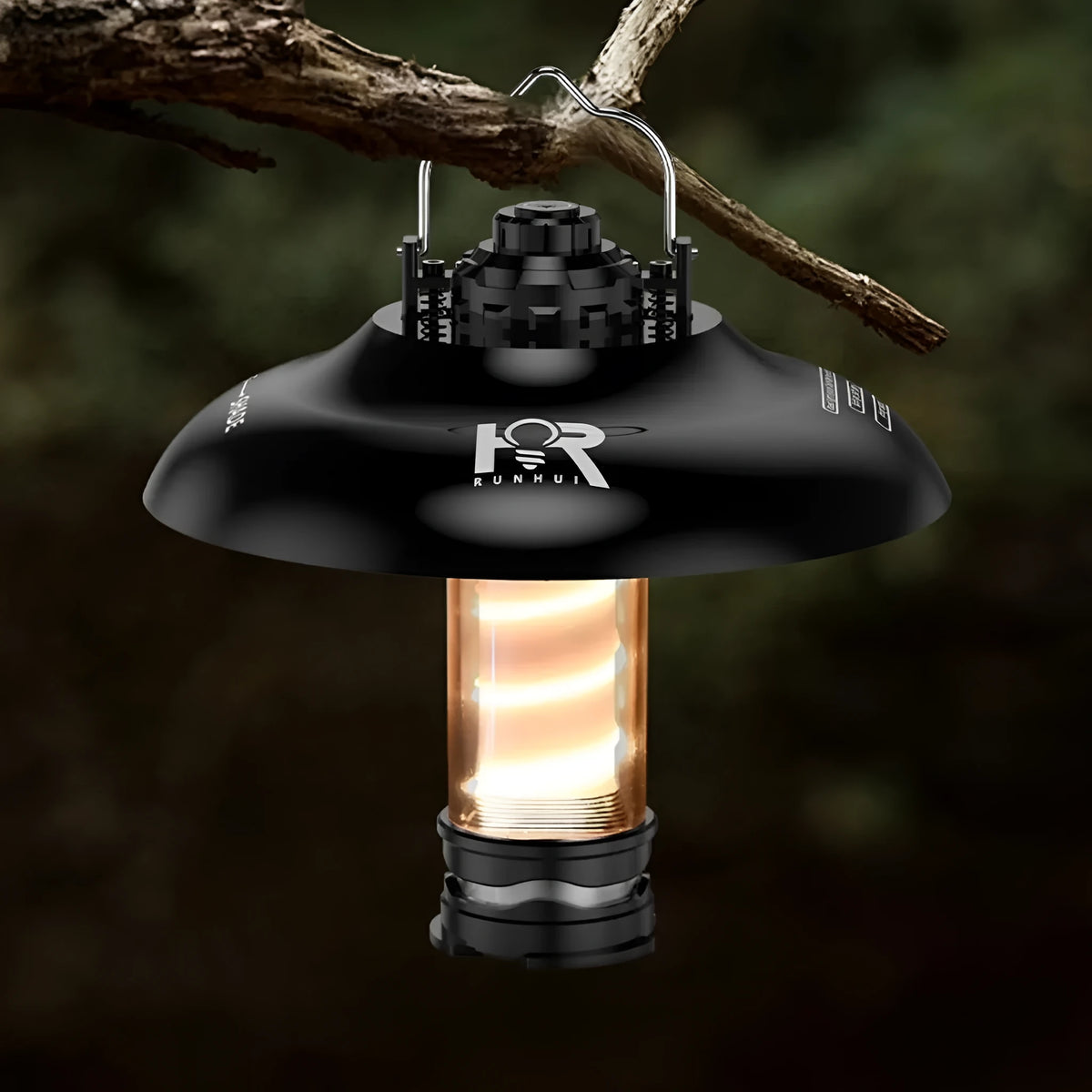 RHX tactical camping lantern ambience light in black, red, khaki, or white with three-piece set options