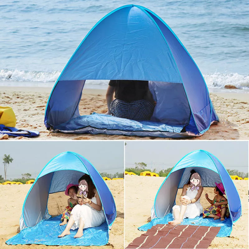 Automatic quick tent for beach and outdoor camping with instant setup