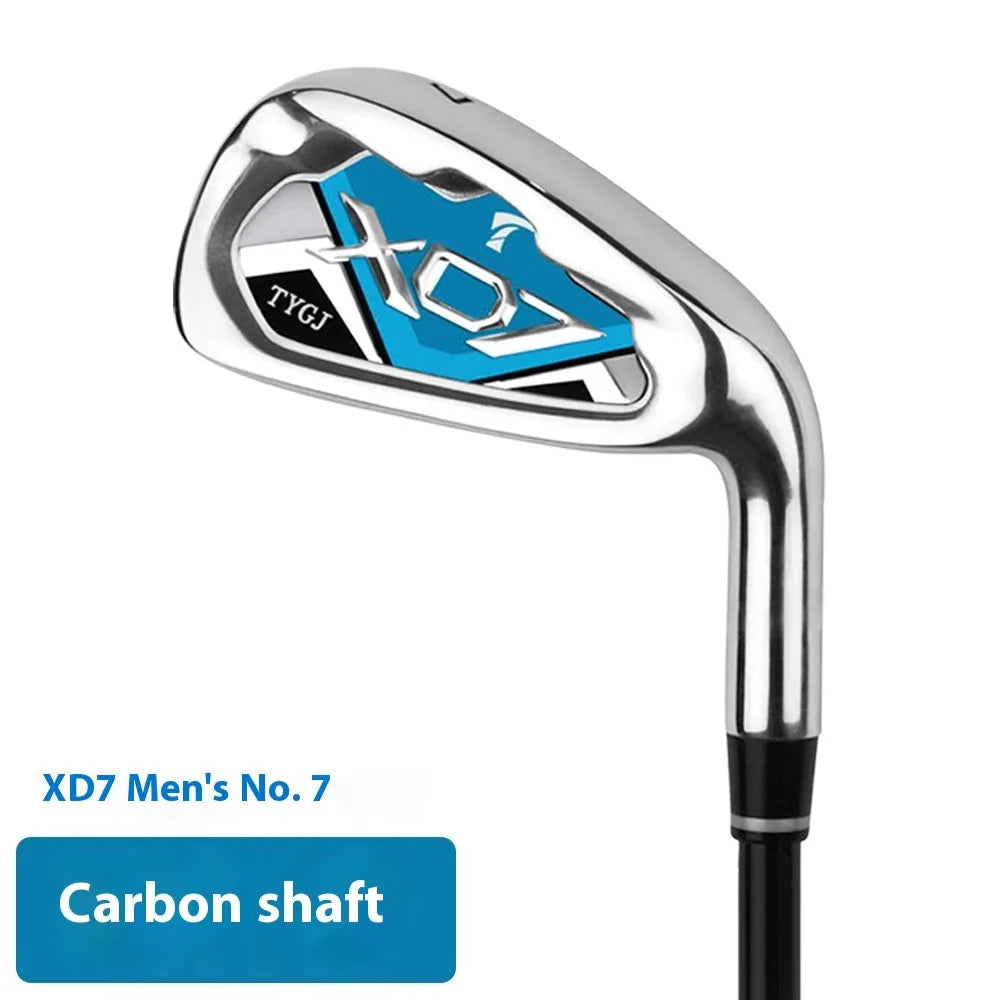 Golf club with steel or carbon shaft in men red, men blue, women purple, or lady purple colour option