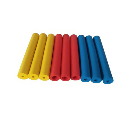 Rubber auxiliary grip hoses for tableware and pens, showing 10mm and 18mm inner diameters