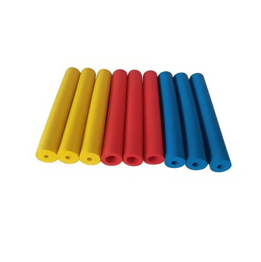 Rubber auxiliary grip hoses for tableware and pens, showing 10mm and 18mm inner diameters