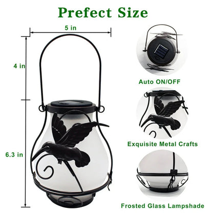 Solar-powered outdoor LED garden light with dynamic flame effect in European butterfly design