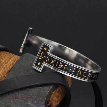 Viking Bracelet Ornament in titanium steel with adjustable live port