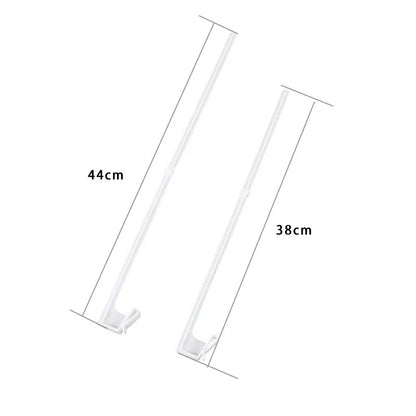 White PP plastic car window flag bracket measuring 8cm by 4cm with clip mechanism