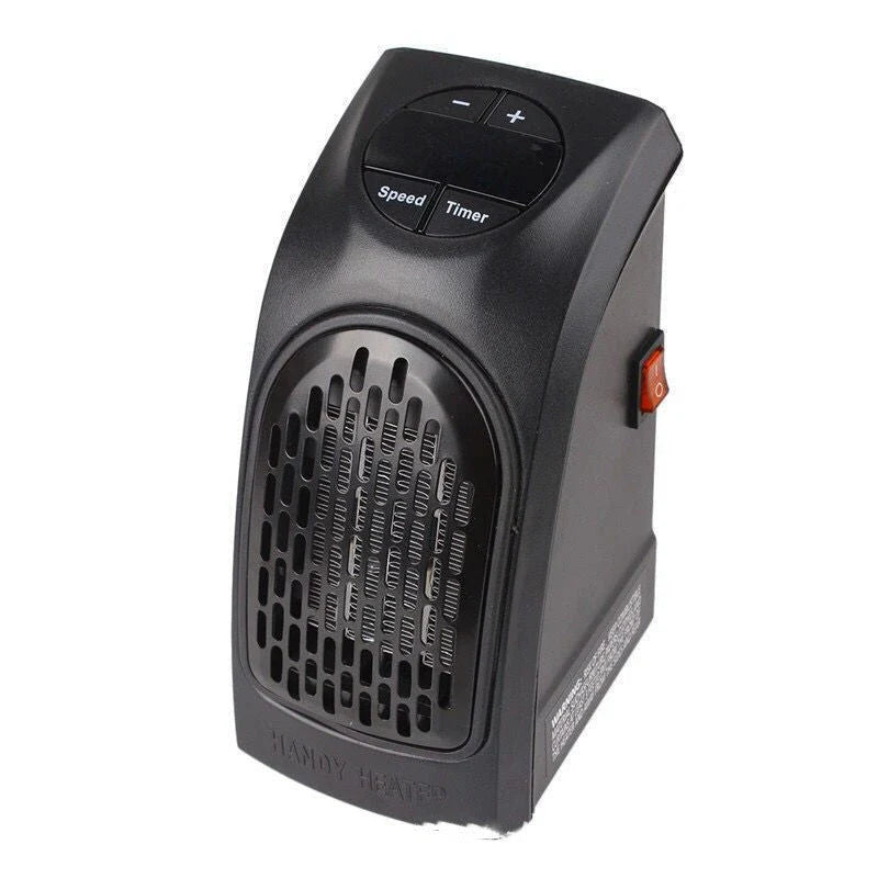 Cozy Electric Space Heater with Ceramic Heating Element, Adjustable Thermostat, and Timer for Home, Office, and Camping Use