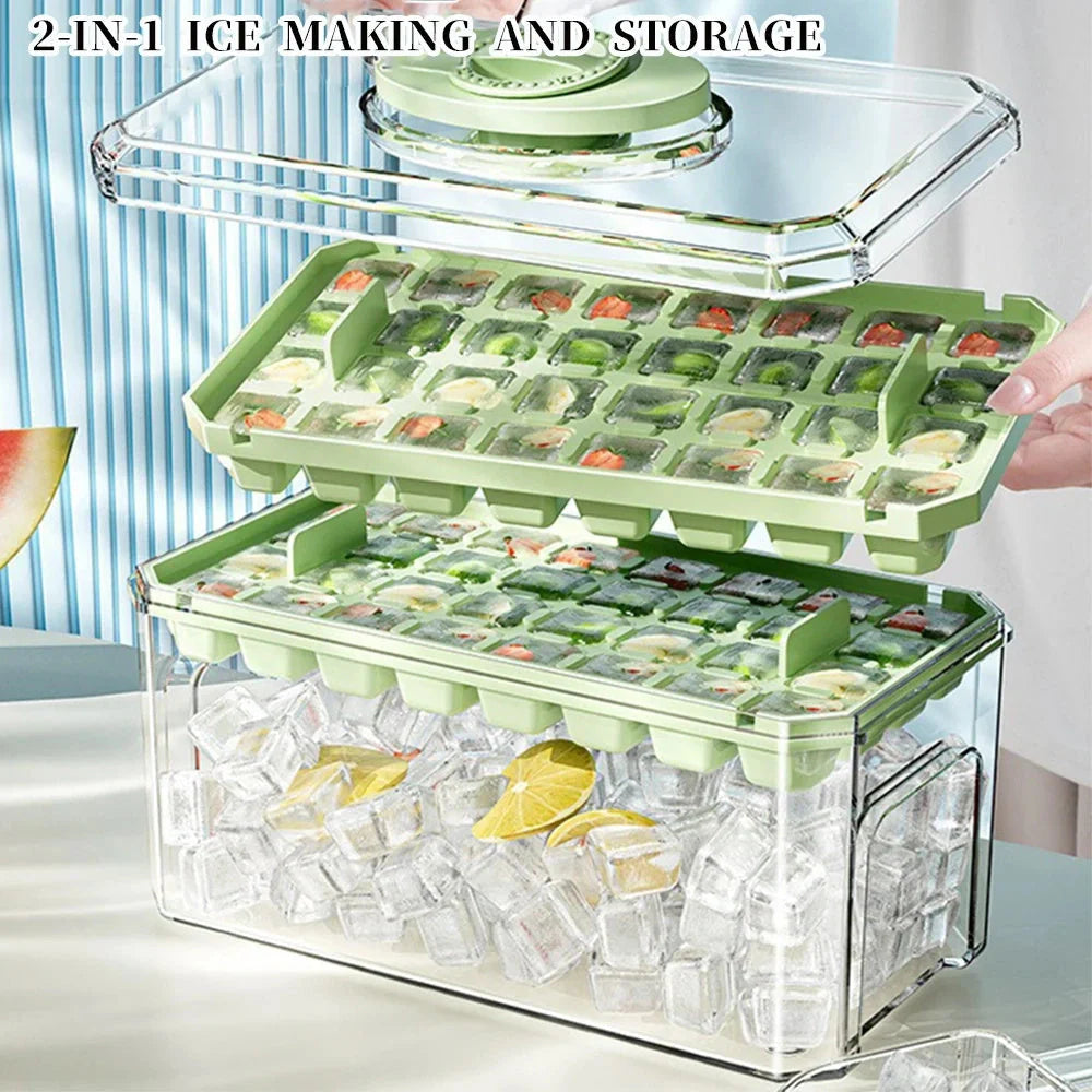 PP material ice cube tray with quick release design for easy demolding