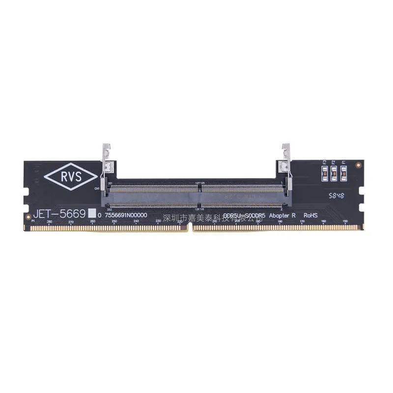 DDR4 laptop to desktop memory adapter interface card on anti-static bag.