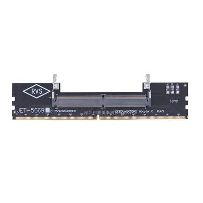 DDR4 laptop to desktop memory adapter interface card on anti-static bag.