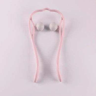 6-wheel neck massager with smooth-rolling balls for soothing muscle relief and relaxation