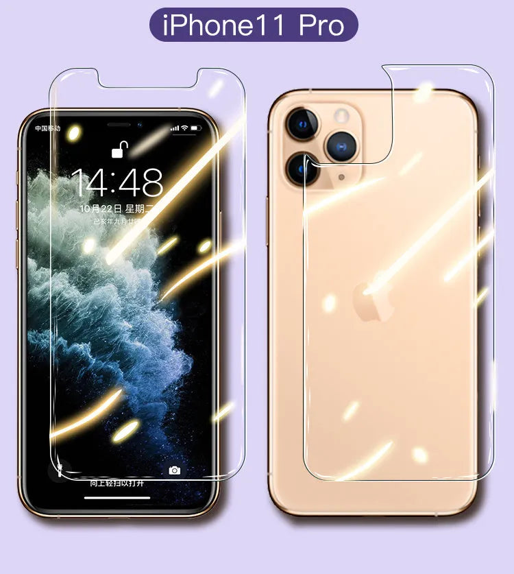 Tempered glass screen protector for iPhone 11 Pro Max with 10D explosion-proof and anti-fingerprint features