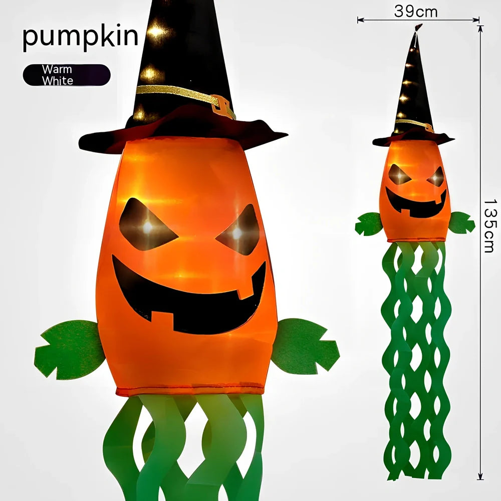 Halloween LED decorative lights showing bat, skull frame, and pumpkin designs on 1.55m strand
