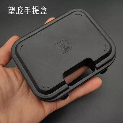 Black plastic key chain storage box for organization