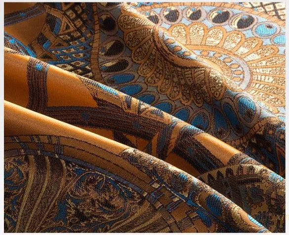 European court-style luxury embroidered cotton four-piece bedding set