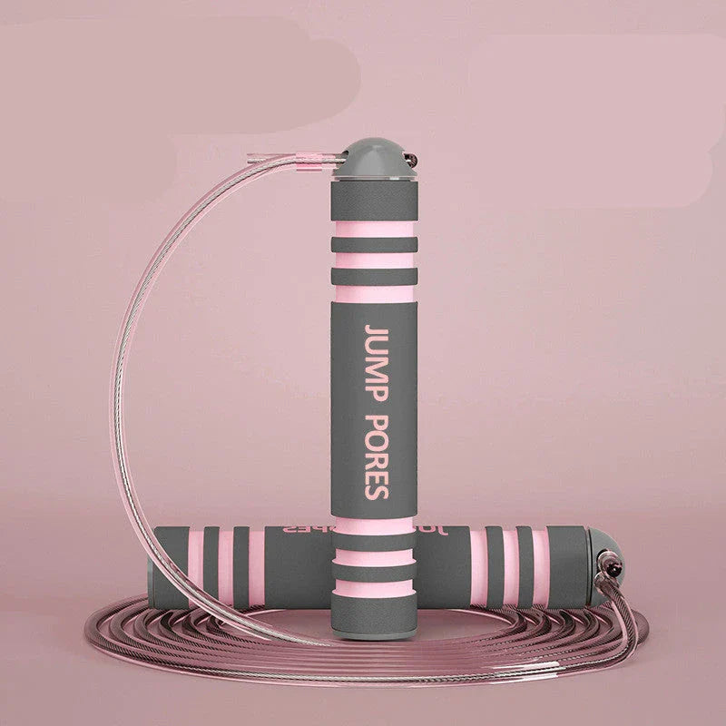 Adjustable jump rope with various color and style options, made with durable materials for an effective workout and weight loss.