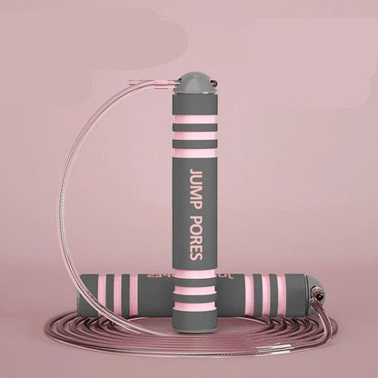 Adjustable jump rope with various color and style options, made with durable materials for an effective workout and weight loss.