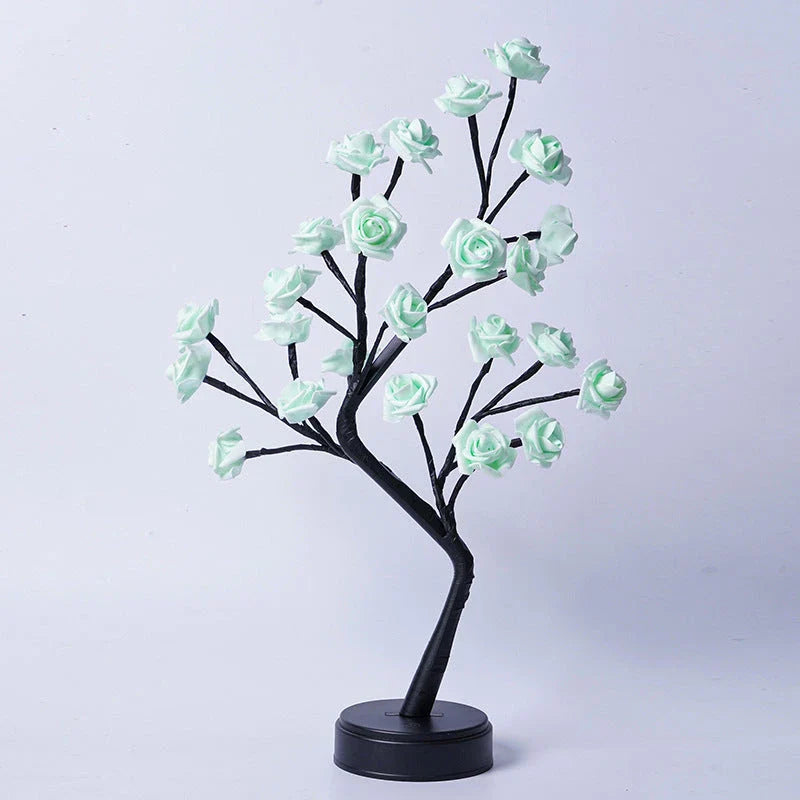 Elegant USB Rose Lamp with mesmerizing 3D floral design and variety of vibrant color options for romantic desk lighting