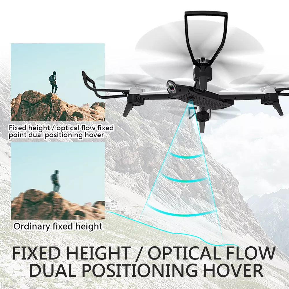 Aerial drone with HD camera and long flight time for photography enthusiasts