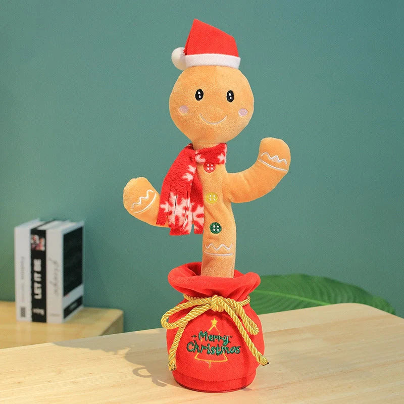 Dancing Christmas Tree Electronic Plush Toy with singing and recording features