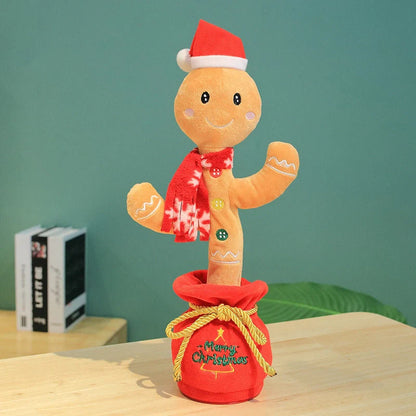 Dancing Christmas Tree Electronic Plush Toy with singing and recording features