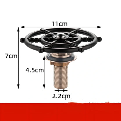 Small stainless steel faucet with automatic high-pressure cup washer for household sink installation