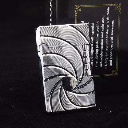 Embossed Chinese Dragon Gas Lighter with intricate design and metal construction