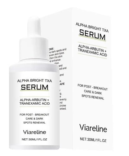30ml bottle of acne spot removing liquid with arbutin and tranexamic acid formula