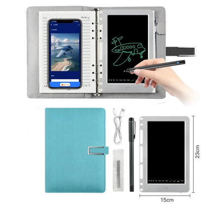 85-inch electronic writing pad with stitching design and smart pen on a stand