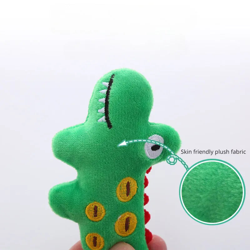 Cow parrot shape plush cat toy with catnip fill measuring 20 cm