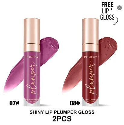 PHOFAY Shiny Lip Plumper Gloss for fuller, glossy lips