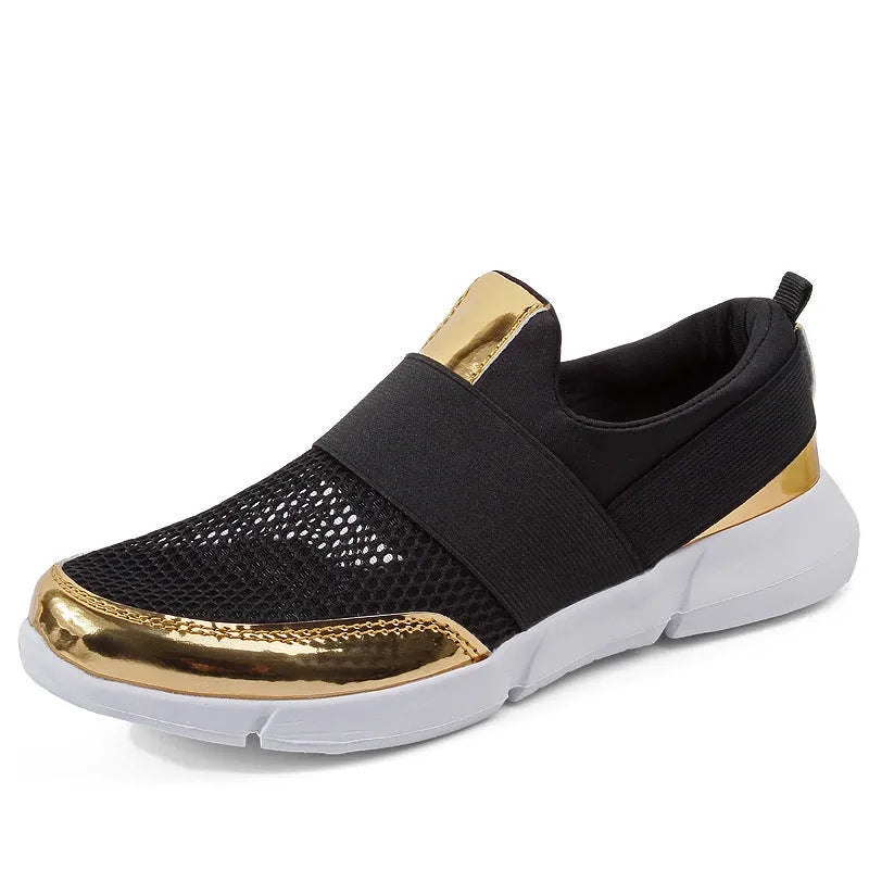 Women's breathable lightweight sneakers in blue, black, grey with mesh insoles and PU midsoles for hard floors